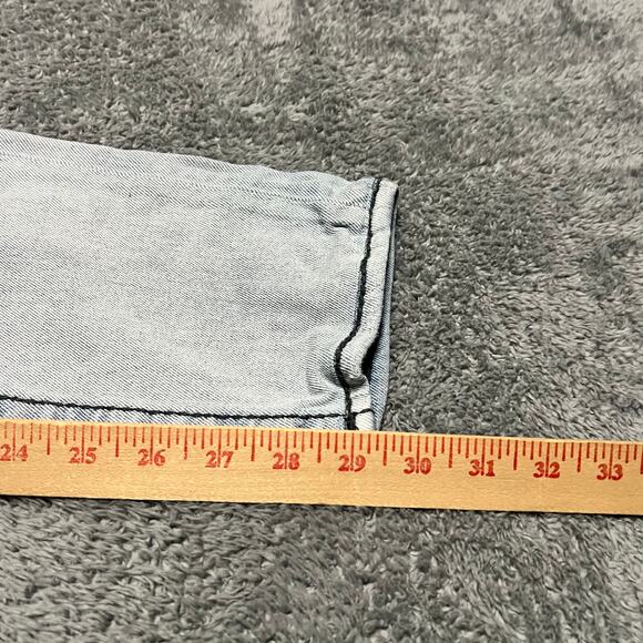 True Religion Jeans Mens 29 Rocco Relaxed Skinny Distressed Light Wash *** - Picture 10 of 12